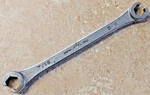 Mac Tools Sabina Ohio Usa 3/8" By 7/16" Open End Flare Nut Line Wrench OB1214. Fixed Price $13.95.