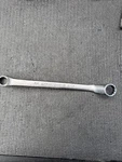 Sears Craftsman Nos 44323 Sae 5/8 11/16 12PT Deep Offset Box Wrench Satin Va. Fixed Price $19.95.