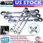 6PCS Long Flexible Double End Ratchet Ring Spanner Wrench Set Metric Heavy Duty. Fixed Price $40.89.