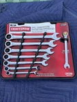 Nos Craftsman Piece Sae Combination Ratcheting Wrench Set 5/16-3/4 -22984. Fixed Price $100.00.