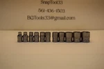 Snap-on 112YTMMY 11PC 1/4" Drive 6-POINT Metric Flank Xtra Shallow Socket. Fixed Price $159.80.