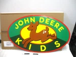 John Deere Kids Toy Room Double Sided Hanging Sign New Box 30 17 1/2. Fixed Price $10.00.