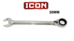 New Icon WRLM30 30MM 12 Pt Reversible Ratcheting Wrench Metric Fast Shipping. Fixed Price $65.95.