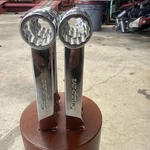 Snap On Wrench Stainless Steel Steak Knives 6 Piece Set W/ Wood Block. Fixed Price $79.00.