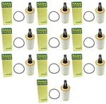 Mann Set Of 10 Oil Filters For Mb Cls Glc Gle Glk Gls Ml Slc Class. Fixed Price $99.96.