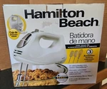 Hamilton Beach Hand Mixer With Snap Case & Attachments Model 62632R In Box. Fixed Price $16.99.