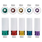 5 Pcs Set Abn 1/2 Inch Impact Drive Lug Nut Socket Non-marring Thin Walled. Fixed Price $19.99.