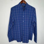 Mizzen + Main Leeward Trim No Tuck Blue Plaid Stretch Casual Shirt Bnwot!. Fixed Price $59.00.