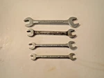 Vintage Set Of 4 S-k Wayne -series Double Open End Wrenches Made Usa. Fixed Price $29.99.