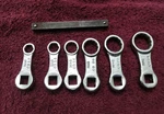 Mac Tools 6PC Sae Drive Box End Torque Adapter Wrench Set 3/8"-3/4". Fixed Price $125.00.