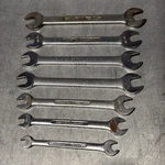 7 X Vintage Britool Spanners Open Ended - Made England. Fixed Price $18.37.