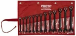 Proto 13 Piece, 7MM 19MM, 12 Point Short Ratcheting Reversible Combination.... Fixed Price $481.04.