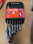 Craftsman CMMT87010 12 Point Sae Flex Head Wrench Set - Piece. Fixed Price $50.00.