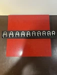 Snap On Crowfoot 3/8 Drive 10 Pc Metric 6PT Flare Nut Flank New In Tray. Fixed Price $285.00.
