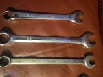 Seven Assorted Open Closed End Wrenches. Fixed Price $24.99.