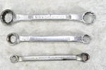 3 Vintage Wizard Double Box-end Wrenches H2192 H2191 H2190. Fixed Price $29.95.