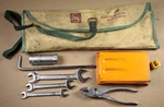 Vintage Toyota Motor Japan Oem Tool Kit Roll Bag Wrenches Pliers (partial Set). Fixed Price $59.00.