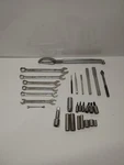 29 Pc. Lot Craftsman Sockets Extensions Wrenches Punches Chisels Torx Brake Usa. Fixed Price $39.99.