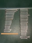 Vtg Craftsman Sae & Metric 12 Point Wrench Lot -v- Usa 15/16" 1/4" 18MM-7MM. Fixed Price $195.00.