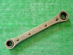 Vintage New Britain Flat Ratchet NO.RW-14 3/8" X 7/16" 6PT. Made Usa. Fixed Price $5.95.