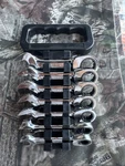 Matco Stubby Combination 7PC Wrench Set Sae Ratcheting 3/8" To 3/4". Fixed Price $99.99.