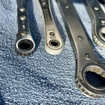 Mixed Lot (6) Ratcheting Double Box End Wrenches, Blackhawk, Snap-on, Craftsman,. Fixed Price $46.00.