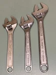 Sears Craftsman 3PC Adjustable Wrench Set (44603) (30871) 10 (30872). Fixed Price $29.95.