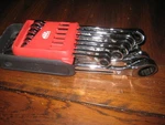 Mac Tools PTTRAY-12 Metric Ratcheting Wrench Set. Fixed Price $250.00.