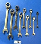 Blue-point Tools Piece Metric Ratcheting Reversable Wrenches 19MM. Fixed Price $185.00.