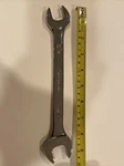 Snap On, Wrench, VO2428B, Double Open End, 3/4 & 7/8 15 Degree Offset, Chrome. Fixed Price $49.50.
