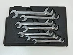 Snap-on Tools Usa VSM807 Metric 10MM-17MM 4 Way Angle Open-end Wrench Set. Fixed Price $199.49.