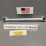Proamerica 2214 Wrench Box End 7/16" 1/2" For The Mechanic & Craftsman Nos Usa. Fixed Price $16.99.