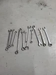 Lot Of 11 Combination Wrenches /blackhawk/proto/gedore/napa Sae And Metric. Fixed Price $19.99.