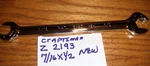 Craftsman Z Series # 21929 Polished Open End Ratchet Wrenches 5/16 X 3/8"" New. Fixed Price $14.25.