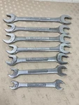 Lot Of 7 Craftsman -v- & -vv- Combo Open End Wrenches 1 -3/8. Fixed Price $26.99.