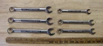 Vntg 6 Group Craftsman "v" & Inverted Metric COMB.WRENCHES,18MM-13MM,EXC. Fixed Price $27.99.