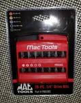 New Mac Tools PBD28S 28-PIECE 1/4" Drive Bits + Holder Sealed By Facom. Fixed Price $23.50.