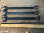 Large Snap-on Industrial Black Comb. Wrenches Goex 1-3/16, 1-1/4, 1-5/16" Usa. Fixed Price $159.99.