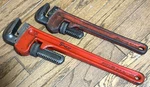 Snap On Tools 18" 14" External Pipe Wrench Set Adjustable Pliers Lot Usa. Fixed Price $144.00.
