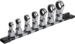 Tone HRM307F 3/8" Flex Head Ratchet Ring Wrench Set (8,10,12,13,14,17,19MM) New. Fixed Price $182.74.