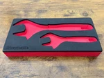 Snap-on Tools Red Foam Organizer For 6" & 10" Wide Mouth Adjustable Wrenches. Fixed Price $98.99.