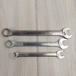 Craftsman Combination Wrench Set Sae 3PC Silver Forged Usa Raised Panel 44697. Fixed Price $19.99.