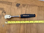 Snap-on Tools Usa THL72 1/4" Drive Long Handle Ratchet Orange New Soft Grip. Fixed Price $115.00.