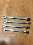 Snap-on 4PC Sae 12PT Flex-head/open End-end Saltus Wrench Set #FHO14-FHO20A. Fixed Price $99.99.