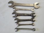 Vintage 1940'S Herbrand 6PC Wrench Set, 5 Double Open End Combination. Fixed Price $27.49.