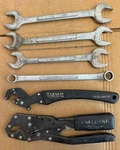 Craftsman Tool Lot Of (6) Clench Wrench 42310 Auto Lock Pilers 45309 Open Ended. Fixed Price $49.00.