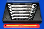 Snap-on New 10 Piece Metric Flank Drive+ Reversible Ratcheting Combo Wrench Set. Fixed Price $447.70.