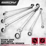 6PCS Extra Long Ratcheting Wrenches Spanner Set Double Box End Flex-head Metric. Fixed Price $44.39.