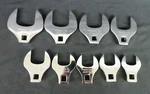 Snap On 9PC 1/2" Drive Open End Crowfoot Wrench Set. Fixed Price $599.00.