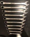 Vintage Husky Sae Pt Combination Wrench Set 3/8" To 1" CC-12 CC-32. Fixed Price $50.00.